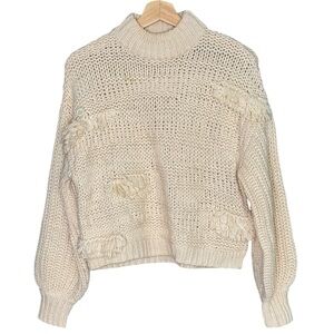 Universal Thread Cream Knit chunky mock neck Sweater